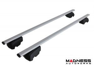 Alfa Romeo Stelvio Roof Rack Cross Bars - for models w/ factory roof rails - Silver - Starlock